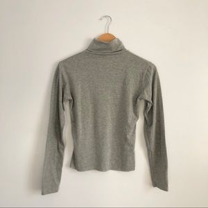 Grey Turtle Neck Top